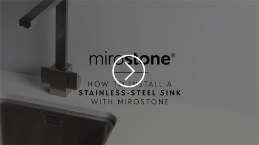 How to install a stainless-steel sink with Mirostone 