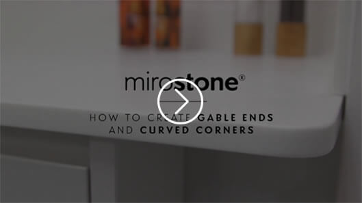 How to create gable ends and curved corners with Mirostone